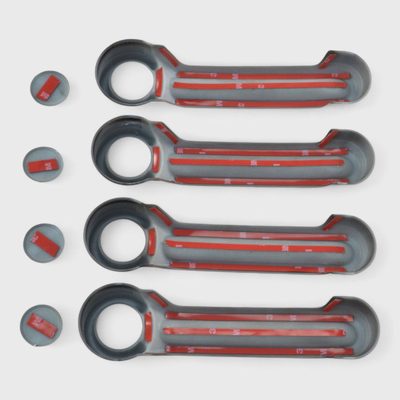 2007-2018 Jeep Wrangler Door Handle Cover Gloss Black 8Pcs ABS Plastic