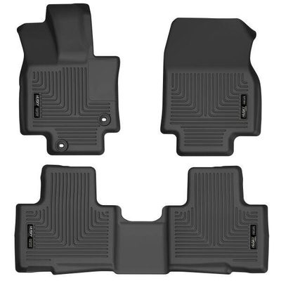 Tapetes Husky Weatherbeater 1ra y 2da Fila color Negro para Highlander 20 - 25
