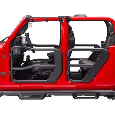 Puertas Tubulares Delanteras Fortis c/Espejos Rugged Ridge para Wrangler JL / Gladiator 18-24 2D/4D