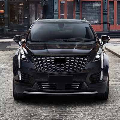 2020-2024 Cadillac XT5 Grille Overlay Gloss Black 3Pcs ABS Plastic