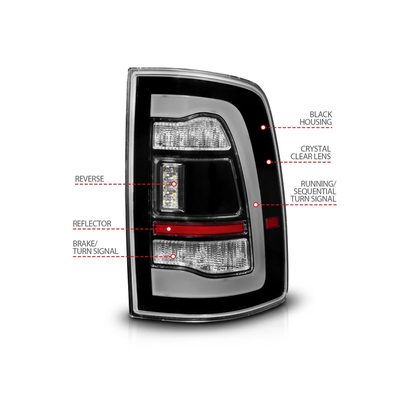 Anzo Black LED Tail Lights 311471