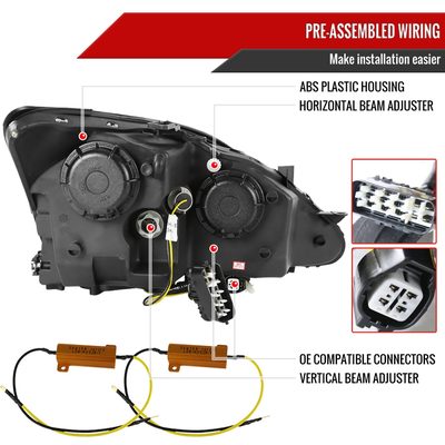 2006-2010 Lexus IS250/IS350 LED Light Headlights LED Signal Lights Smoke