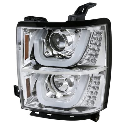 2014-2015 Chevy Silverado 1500 Dual LED U-Bar Headlights LED Signal Lights