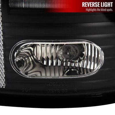 2002-2006 Dodge RAM LED Tail Lights Matte Black Housing/Clear Lens