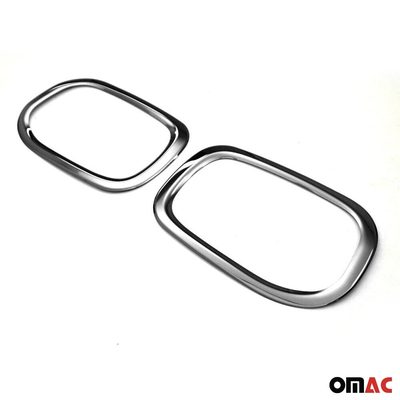 2015-2018 Jeep Renegade Rear Reflector Lamp Rim Frame Dark Steel 2 Pcs
