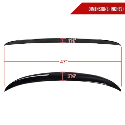 For BMW 4 Series F32 2014-2020 Trunk Lip Spoiler ABS Gloosy Black M Performance Look