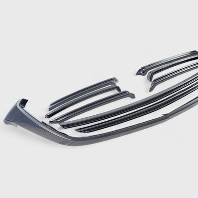 2016-2023 Mazda CX-9 Grille Overlay Gloss Black 10Pcs ABS Plastic