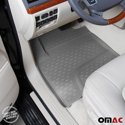 2007-2014 Chevrolet Tahoe Floor Mats Liners Full Set All Weather Gray