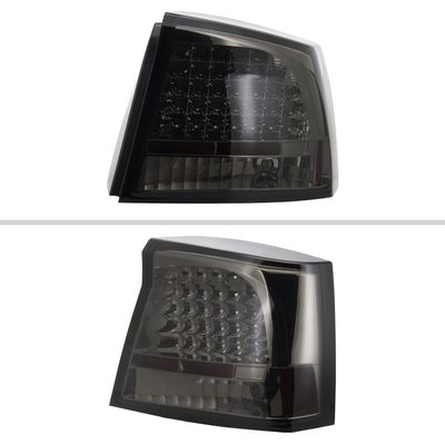 2005-2008 Dodge Charger LED Tail Lights Chrome Housing/Smoke Lens