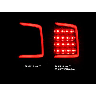 Anzo Black LED Tail Lights 311318