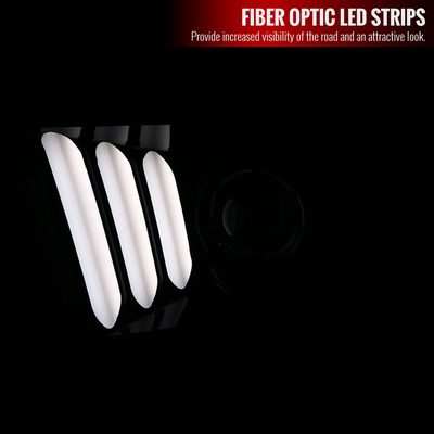 2005-2009 Ford Mustang LED Bar Projector Headlights Chrome/Smoke Lens