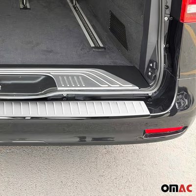 Rear Bumper Guard & Trunk Sill Cover Set for Mercedes Metris 2016-2024 Brushed