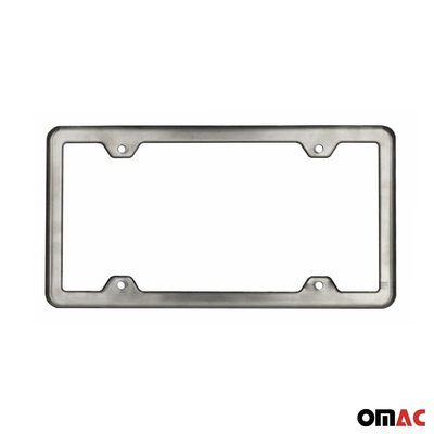 MICHIGAN Print License Plate Frame Chrome Stainless Steel 2 Pcs.