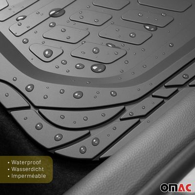 Kia Universal Floor Mats Liner All Weather 3D Black Waterproof 4Pcs