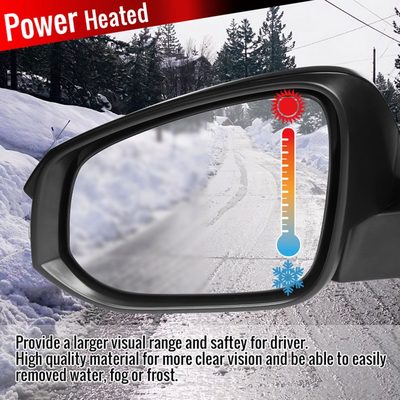 2013-2015 Toyota RAV4 Black 7Pin Heated Side Mirror LED Turn Signal Driver