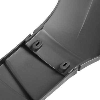 Universal Matte Black Polypropylene 3Pcs Bumper Lip Splitter Spoiler Set
