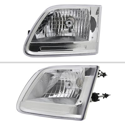 1997-2004 Ford F-150/Expedition Factory Style Crystal Headlights Chrome/Clear