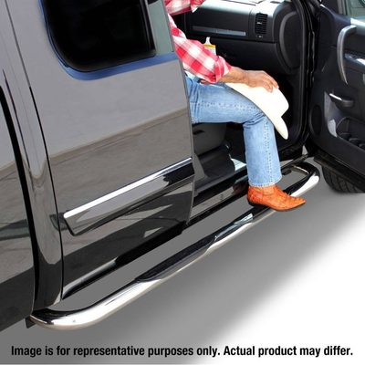 Estribos redondos 3" Inoxidable Chevrolet Silverado/GMC Sierra 1500 19-20 Crew Cab
