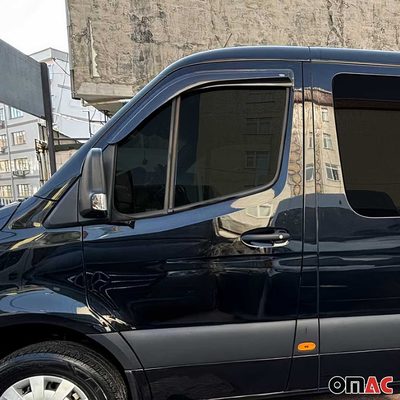 2019-2026 Mercedes Sprinter W907 910 Window Molding Trim Streamer Stainless Steel Dark