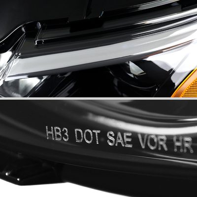 2019-2024 Chevy Malibu Factory Style Projector Headlights Glossy Black/Clear