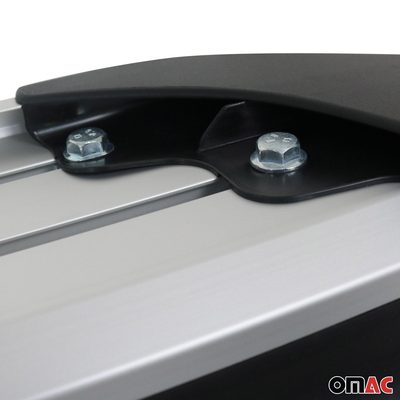 Side Step Nerf Bars Running Board for Ford Ranger 2019-2023 SuperCrew Cab Silver