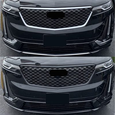 2020-2025 Cadillac XT6 Grille Overlay Gloss Black 5Pcs ABS Plastic