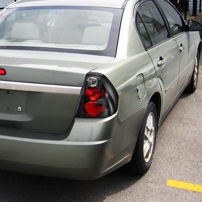 2004-2007 Chevrolet Malibu Tail Lights Matte Black Housing/Clear Lens