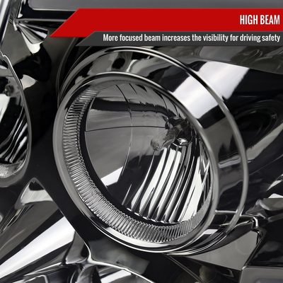 2004-2015 Nissan Titan / 04-2007 Armada LED C-Bar Headlights Signal Smoke