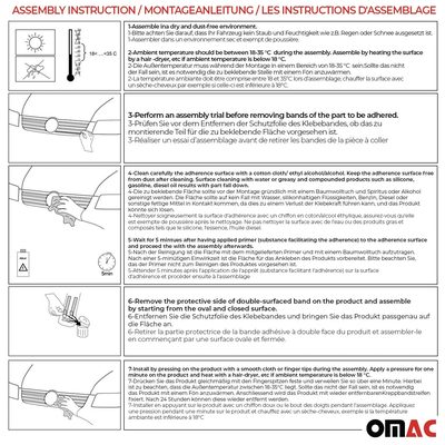 2015-2018 Jeep Renegade Front Bumper Grill Trim Molding ABS Red 2Pcs
