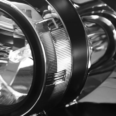 2005-2007 Honda Odyssey Factory Crystal Headlights w/9006 Bulbs Chrome/Clear