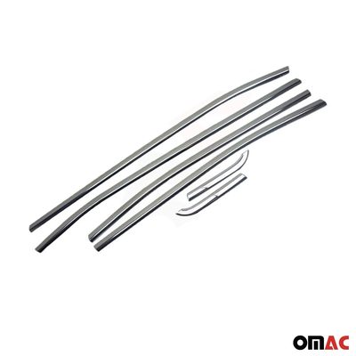 2015-2024 Jeep Renegade Window Molding Trim Streamer Steel Silver 6 Pcs