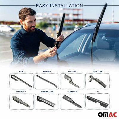 2000-2005 Mitsubishi Eclipse Front Windshield Wiper Blades