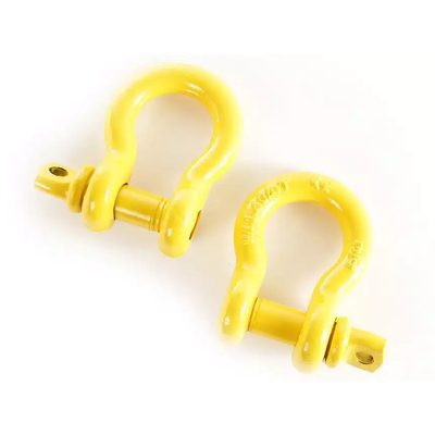 Shackles 7/8" 6000 libras (Par) Galvanizado c/pin rojo Rugged Ridge Aplicación Universal