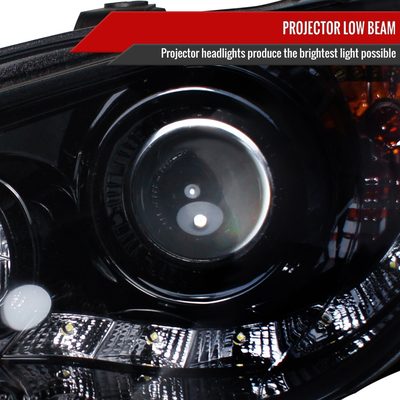 2006-2007 Subaru Impreza WRX/STI Projector Headlights LED Light Strip Smoke
