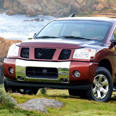 2004-2015 Nissan Titan/ 2005-2007 Armada Bumper Fog Lights Chrome/Clear Lens