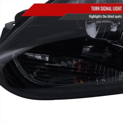 2012-2014 Ford Focus Projector Headlights LED Light &Turn Signal Lights Black