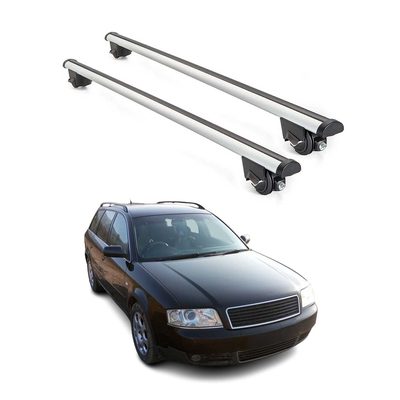 1995-2004 Audi A6 Avant Roof Rack Cross Bars Silver