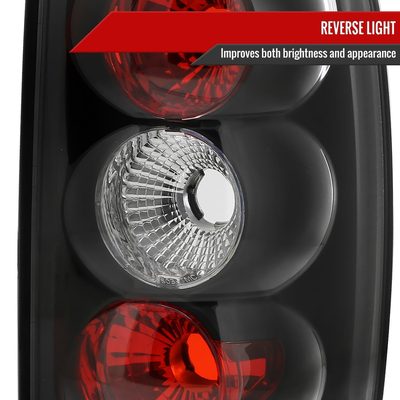 2000-2006 Chevy GMC Suburban/Tahoe/Yukon Tail Lights Matte Black/Clear Lens