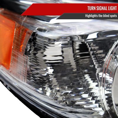2011-2020 Toyota Sienna Passenger/Right Side Projector Headlights Chrome/Clear