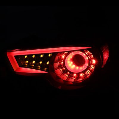 2012-2016 Scion FRS/ Subaru BRZ/ Toyota 86 LED Tail Lights Satin Black/Clear