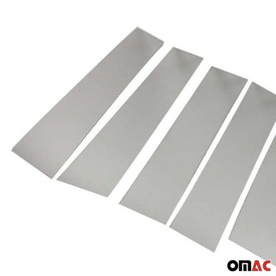 2015-2022 RAM ProMaster City Window B Pillar Posts Door Trim Stainless Steel Silver 8x