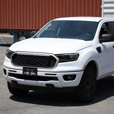 For Ford Ranger XL XLT 2019-2023 Factory Style Headlights LED Bar Turn Signal Glossy Black Housing Smoked Lens