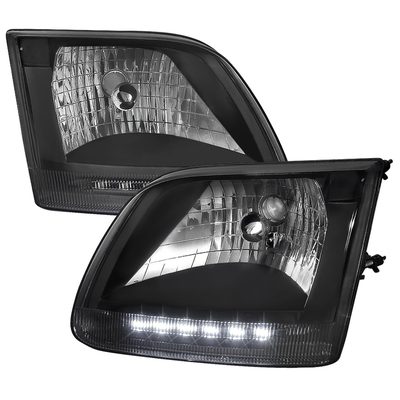 1997-2004 Ford F-150/Expedition Factory Headlights SMD LED Light Strip Black