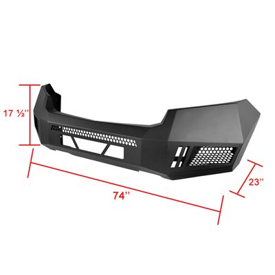 2015-2020 Chevy Colorado Black Heavy Duty Steel Front Bumper & LED Light Ports