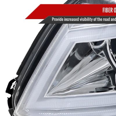 2012-2013 Honda Civic Coupe/ 12-2015 Civic Sedan LED Bar Headlights Chrome