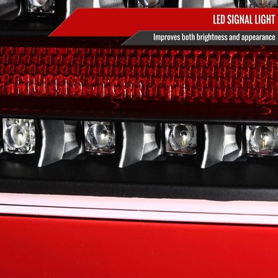 2008-2017 Mitsubishi Lancer / Lancer EVO X Red Bar LED Tail Lights Black/Red