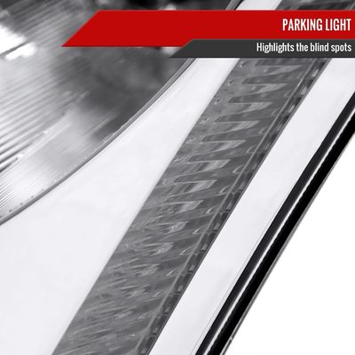 2003-2005 Infiniti G35 Coupe Factory Style Headlights Chrome/Clear Lens