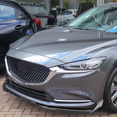 2014-2018 Mazda 3 Glossy Black Polypropylene 3Pcs Bumper Lip Spoiler