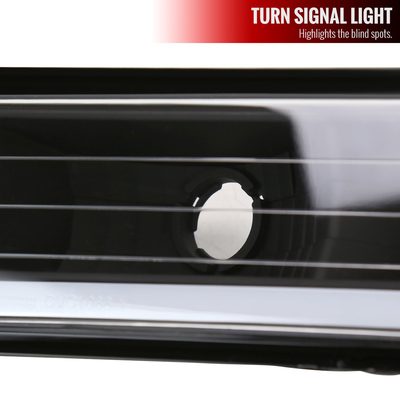 1988-1998 Chevy C10 GMC C/K LED Strip Bumper Corner Signal Lights Matt Black