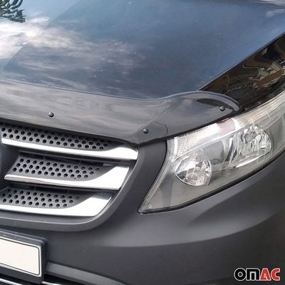 2016-2024 Mercedes Metris Front Bug Shield Hood Deflector 1 Pc Smoke